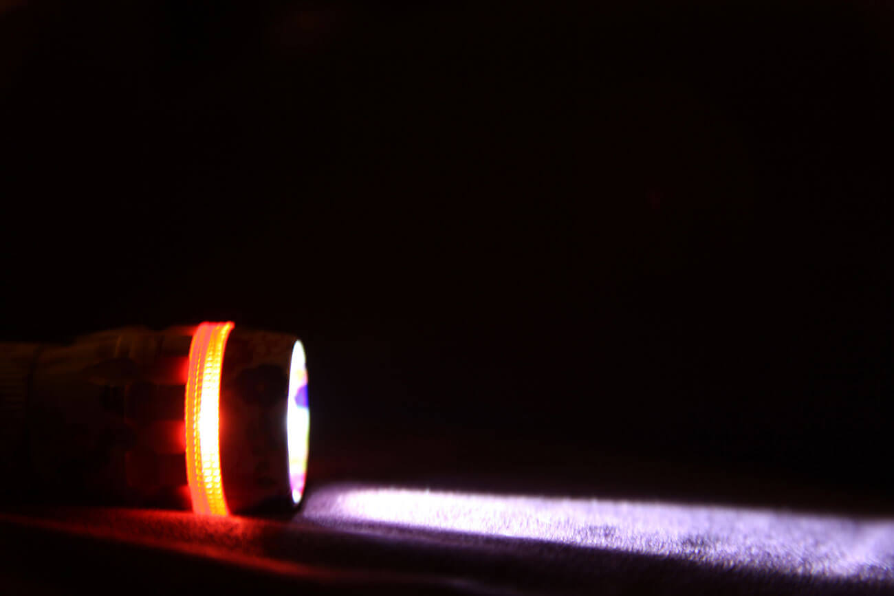 Taschenlampe als Reserve bei Blackout