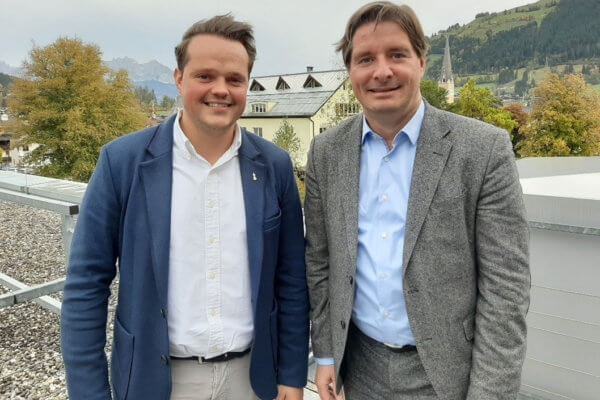 Stefan Monitzer, Bezirksvorsitzender der JW Kitzbühel, und Bezirksobmann Peter Seiwald (v.l.).
